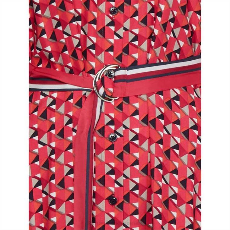 שמלת חולצת מידי לנשים בהדפס גיאומטרי NX2019611 גיאוגרפיה של האי Tommy Hilfiger