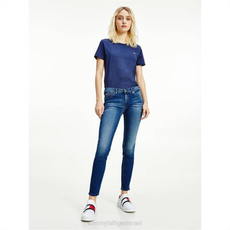 סופי ג'ינס סקיני בגזרה נמוכה NX2019616 nicevill mid bl Tommy Hilfiger