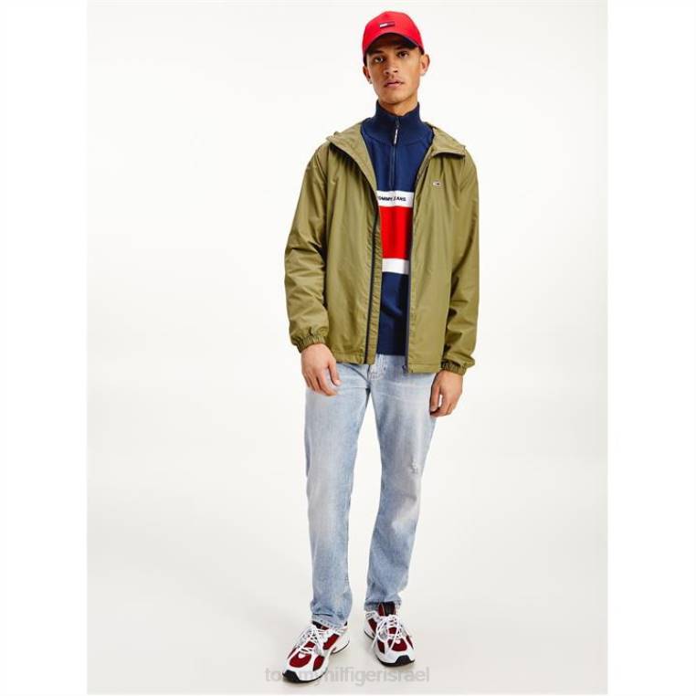 מעיל רוח הניתן לאריזה NX2019619 uni olive l8q Tommy Hilfiger