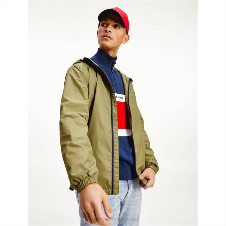 מעיל רוח הניתן לאריזה NX2019619 uni olive l8q Tommy Hilfiger