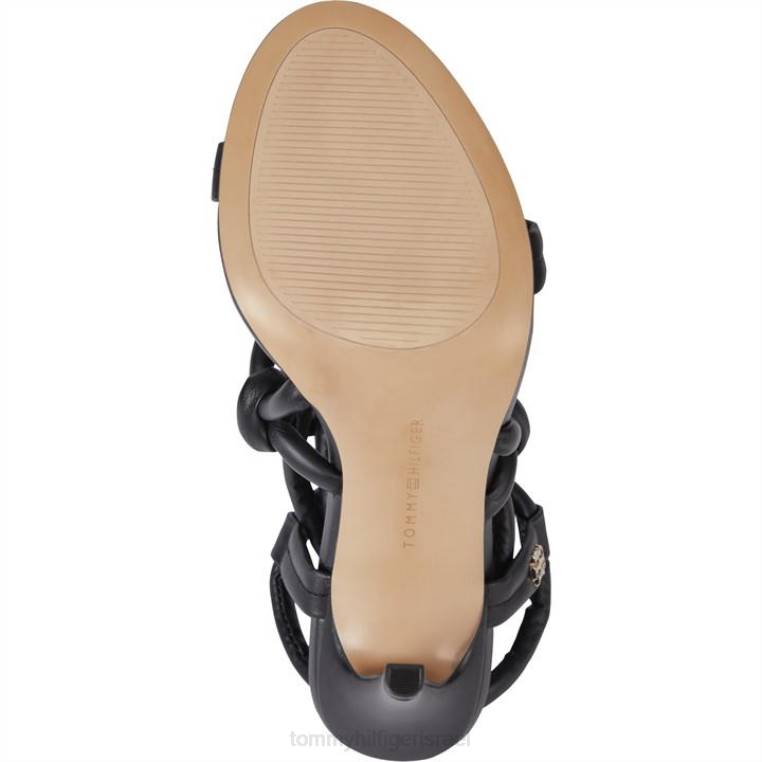 סנדל עם רצועות עקב גבוה NX2019637 שָׁחוֹר Tommy Hilfiger