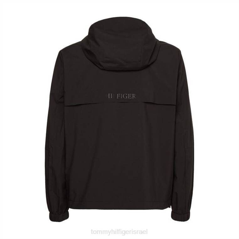 ז'קט קפוצ'ון טכני NX2019640 מיטות שחורות Tommy Hilfiger