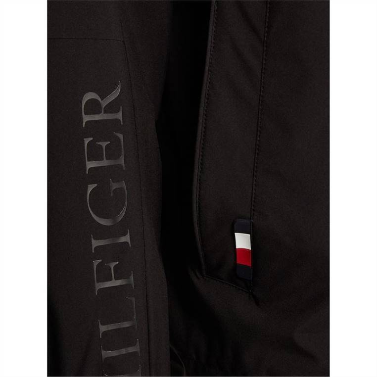 ז'קט קפוצ'ון טכני NX2019640 מיטות שחורות Tommy Hilfiger