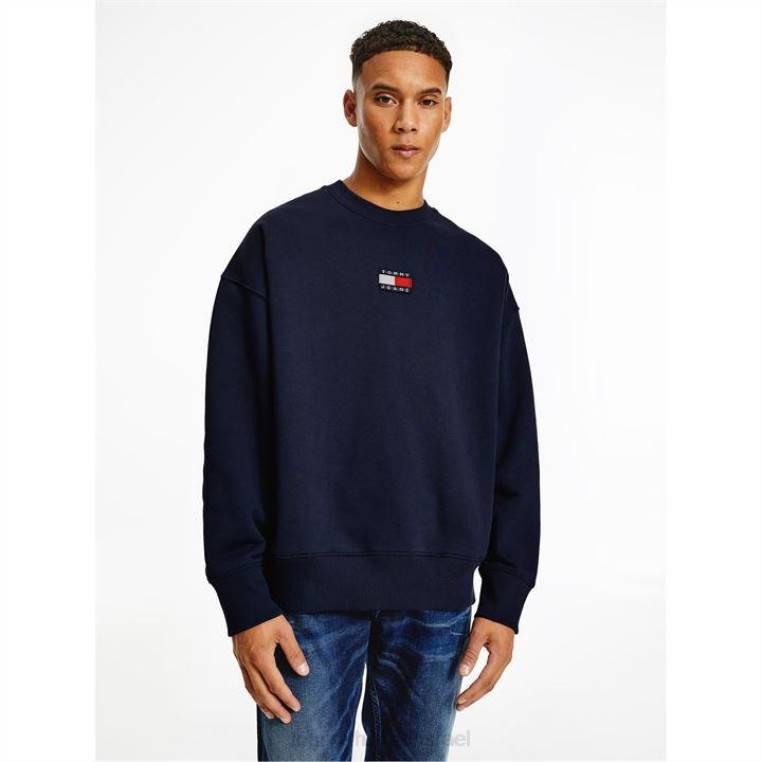 סווטשירט עם צווארון תג NX2019677 דמדומים c87 Tommy Hilfiger