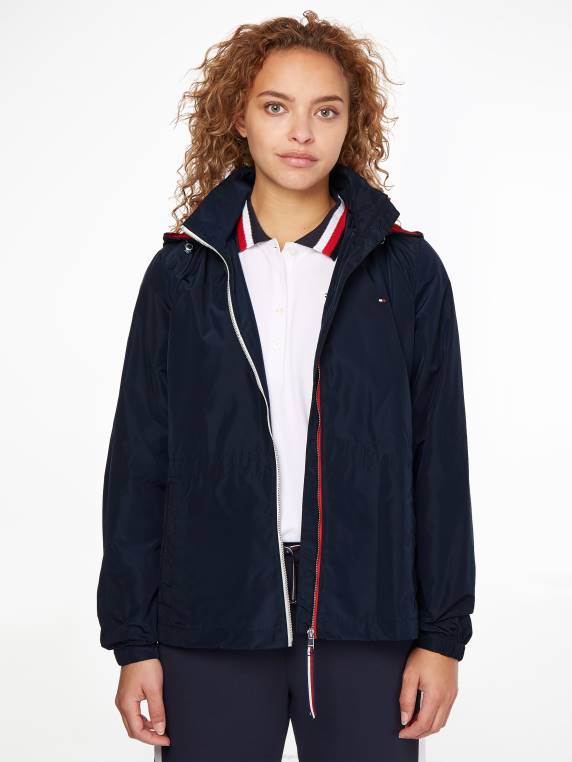 מעיל רוח ניילון NX201967 שמיים מדבריים/אדום ראשוני Tommy Hilfiger