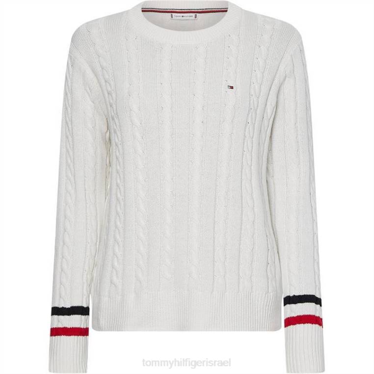 סוודר צוות סרוג בכבלים NX2019693 אקרו Tommy Hilfiger