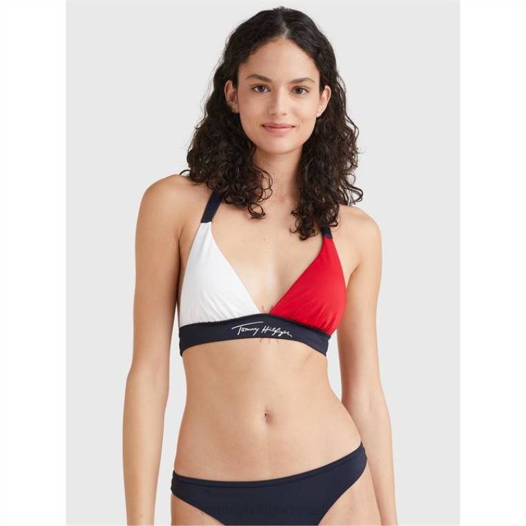 חולצת ביקיני פוש אפ עם חולצה NX2019704 שמיים מדבריים Tommy Hilfiger