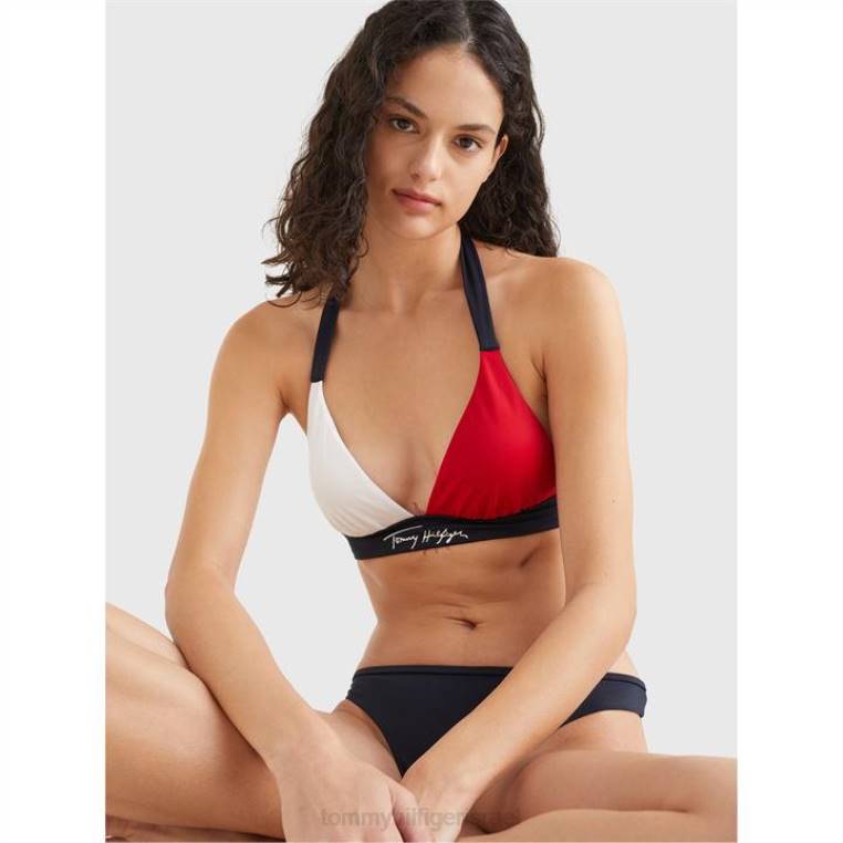 חולצת ביקיני פוש אפ עם חולצה NX2019704 שמיים מדבריים Tommy Hilfiger