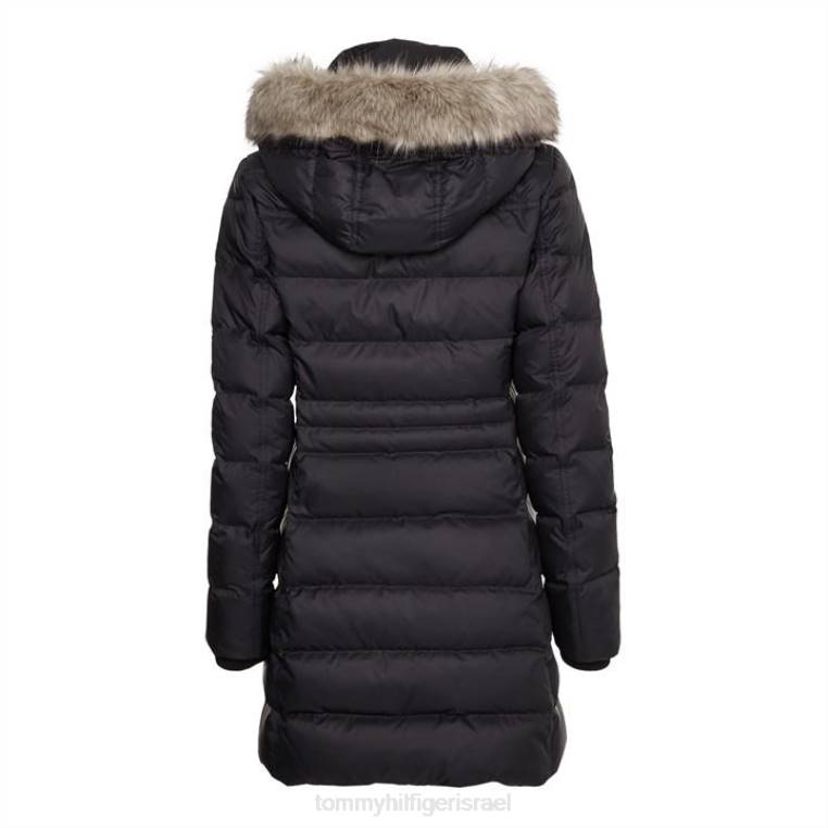 מעיל פוך טיירה עם פרווה NX2019705 שָׁחוֹר Tommy Hilfiger