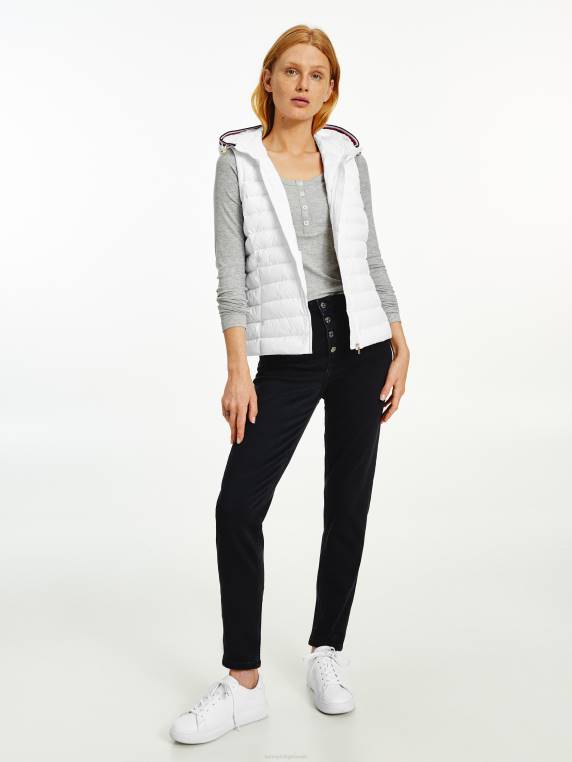 אפוד פוך קל משקל חיוני NX201971 האופטי הלבן Tommy Hilfiger