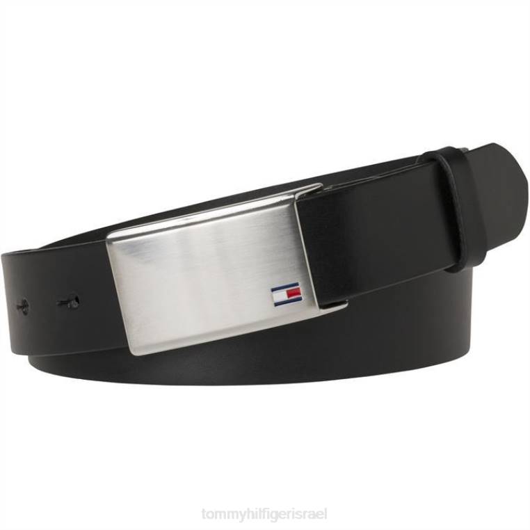 חגורת פלאק לגברים NX2019725 שָׁחוֹר Tommy Hilfiger