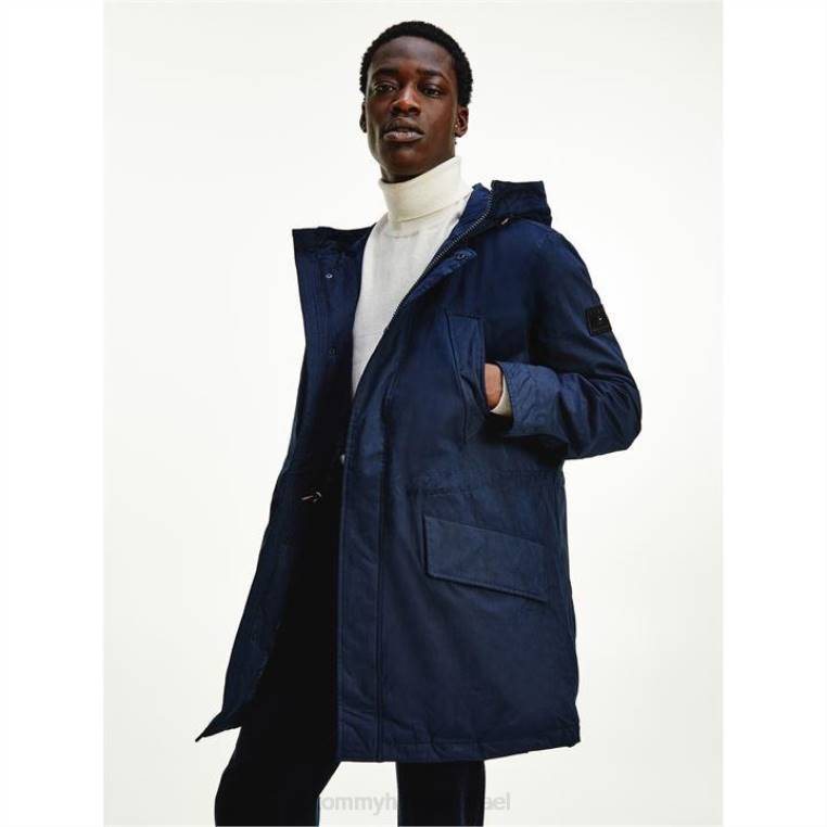 פארקה מרופדת קלה NX2019726 שמיים מדבריים Tommy Hilfiger