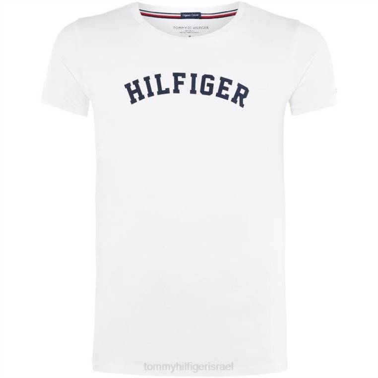 חולצה בהדפס לוגו NX2019730 לבן Tommy Hilfiger