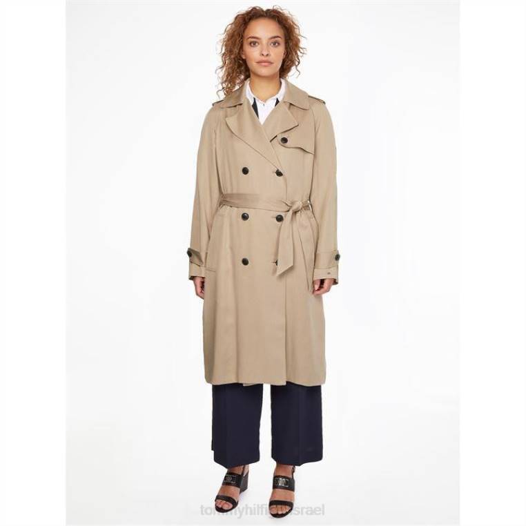 מעיל טרנץ' טנסל NX2019738 בז 'אג Tommy Hilfiger