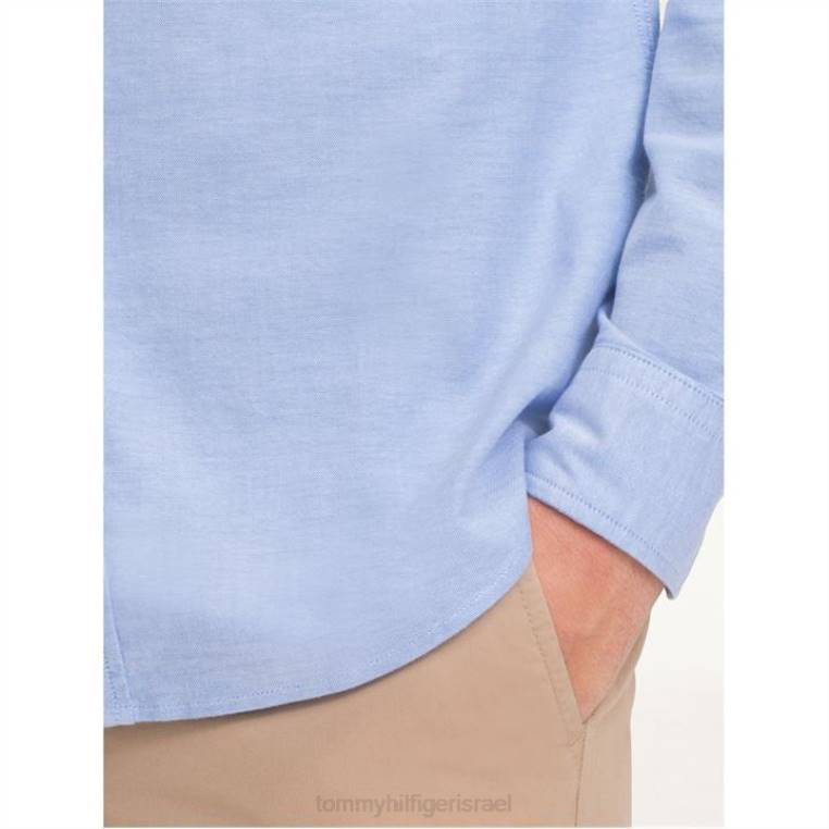 חולצת אוקספורד בגזרה דקיקה NX2019744 כחול 474 Tommy Hilfiger