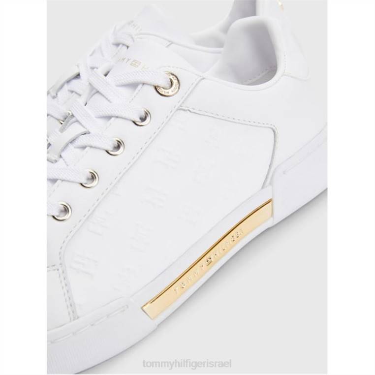 נעלי ספורט מונוגרמה בולטות NX2019779 לבן Tommy Hilfiger