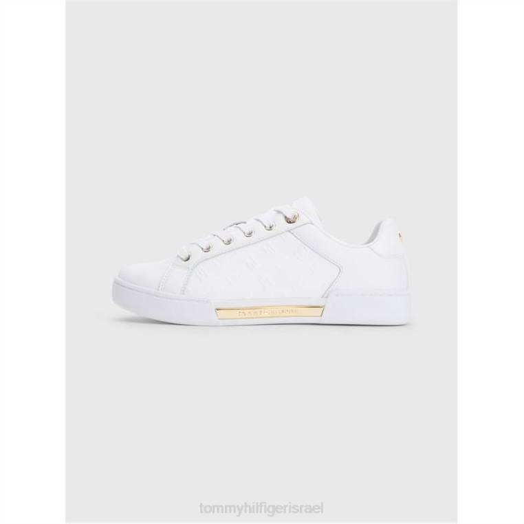נעלי ספורט מונוגרמה בולטות NX2019779 לבן Tommy Hilfiger