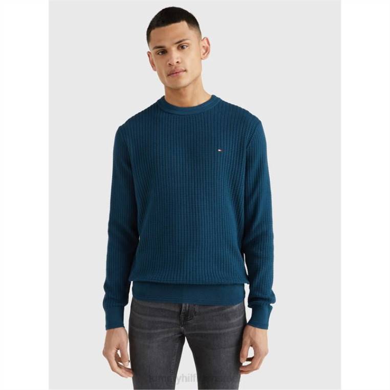 סוודר רשת NX2019780 שפת אגם חשוך Tommy Hilfiger