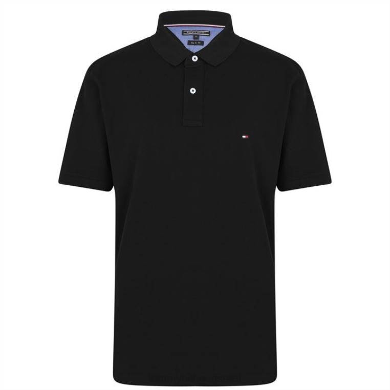 חולצת פולו בכושר רגיל NX2019784 שחור 032 Tommy Hilfiger