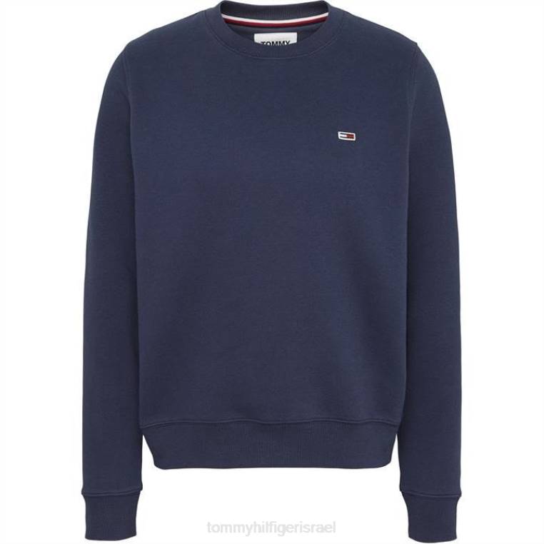 סוודר צמר רגיל עם צווארון NX2019801 צי הדמדומים Tommy Hilfiger