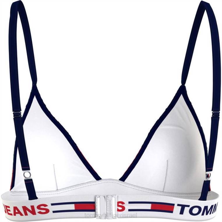 טופ ביקיני קבוע משולש NX2019807 פס רוגבי Tommy Hilfiger