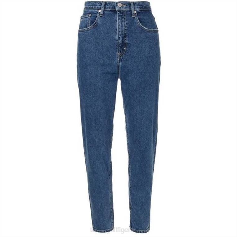 טומי ג'ינס גבוה אמא ​​ג'ינס NX2019808 דניום כהה Tommy Hilfiger