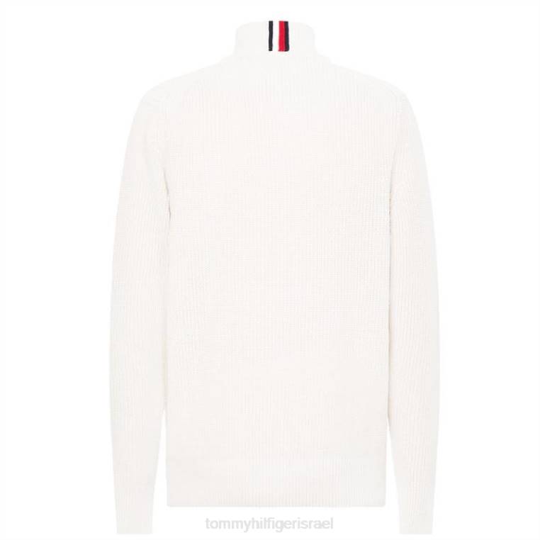 טומי טקסט חצי זיפ NX2019812 אלבסטר af3 Tommy Hilfiger