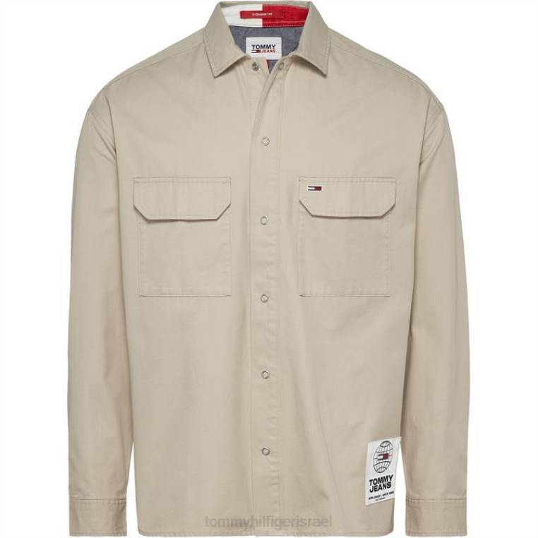 כותנה מוצקה רכה מעל החולצה NX2019824 savannah acm Tommy Hilfiger