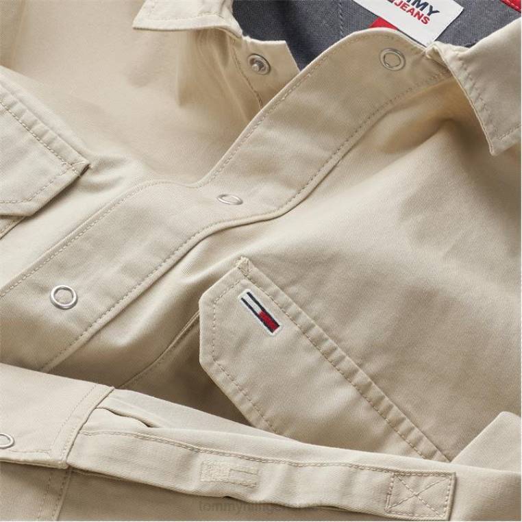 כותנה מוצקה רכה מעל החולצה NX2019824 savannah acm Tommy Hilfiger