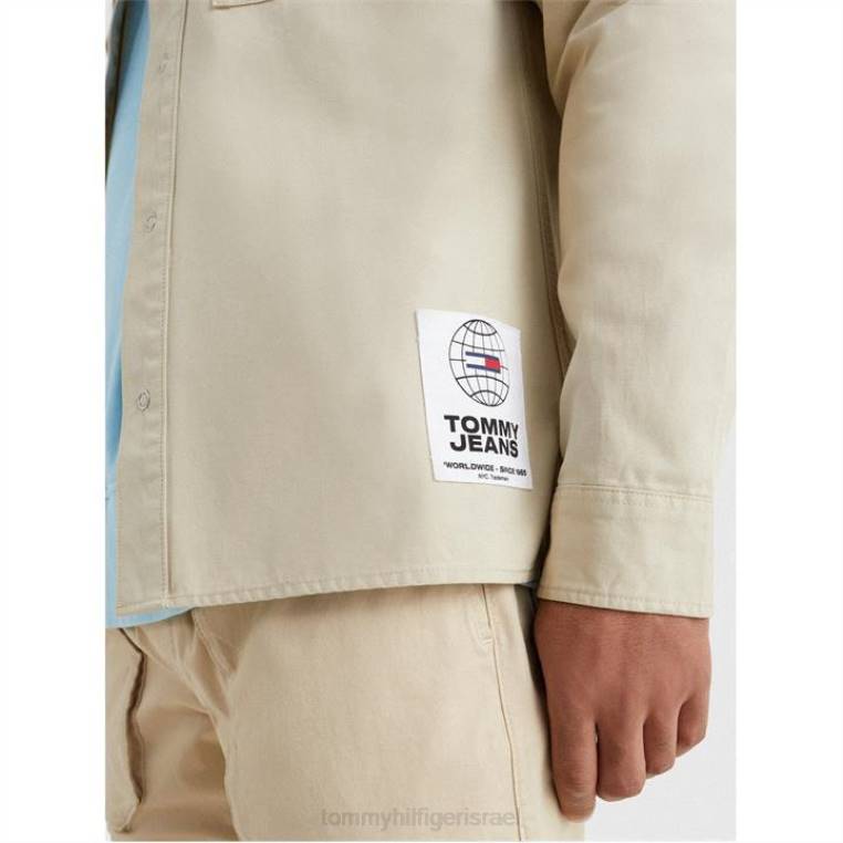 כותנה מוצקה רכה מעל החולצה NX2019824 savannah acm Tommy Hilfiger