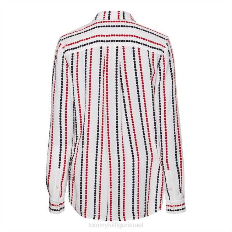 חולצת פסי ויסקוזה פלור NX2019827 נקודות stp Tommy Hilfiger