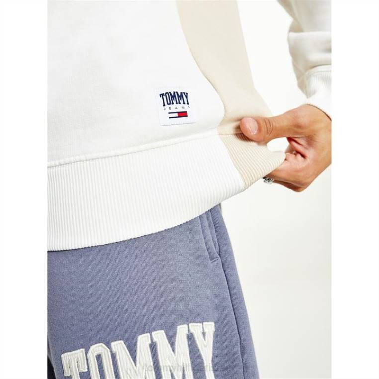 טומי ג'ינס סווטשירט קולג'י לגברים NX2019850 ya8 ivo משי Tommy Hilfiger