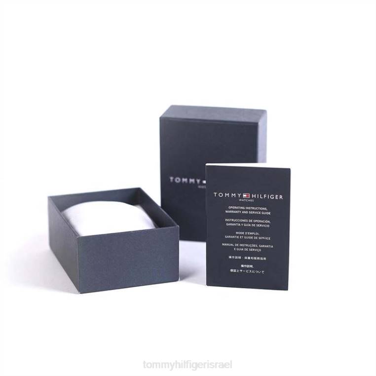 שעון רשת זהב של ג'נטס NX2019867 זהב/כחול Tommy Hilfiger