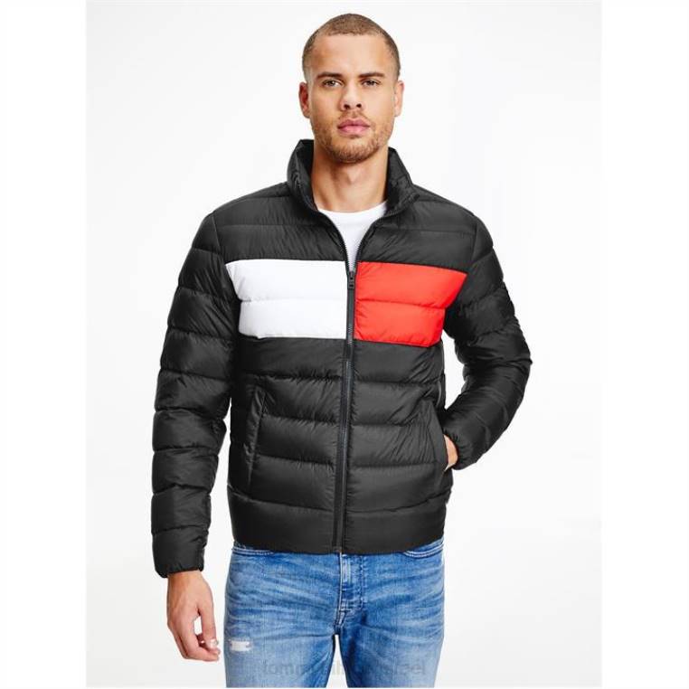 מעיל דגל חיוני NX2019872 מיטות שחורות Tommy Hilfiger