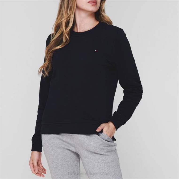נשים סווטשירט עם צווארון מורשת NX2019890 חצות 403 Tommy Hilfiger