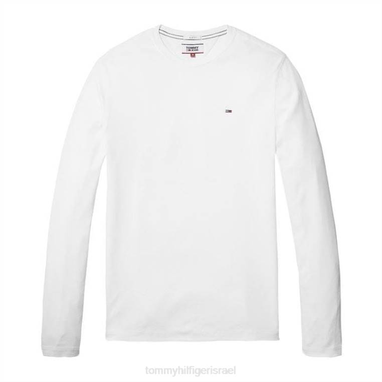 חולצת טי מקורית עם שרוולים ארוכים NX2019892 לבן Tommy Hilfiger