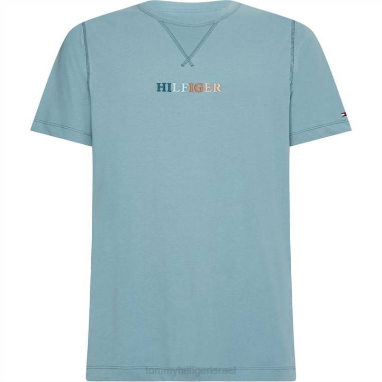 חולצת טריקו עם תפר ניגודיות NX2019928 ctv כחול גבוה Tommy Hilfiger