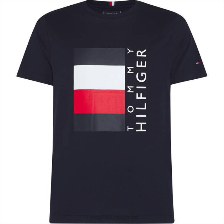 חולצת טריקו בוקס עם פסים NX2019932 שמי מדבר dw5 Tommy Hilfiger