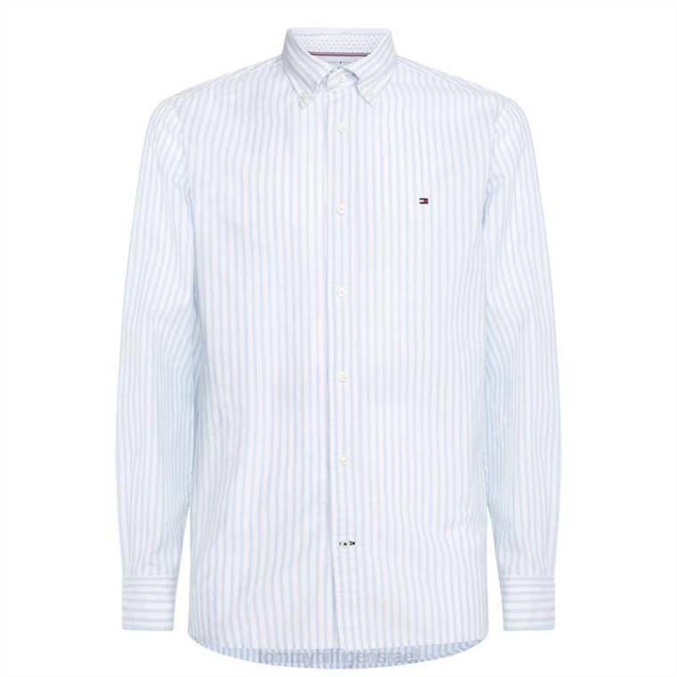 חולצת פסים של אוקספורד NX2019952 כחול רגוע 0a4 Tommy Hilfiger