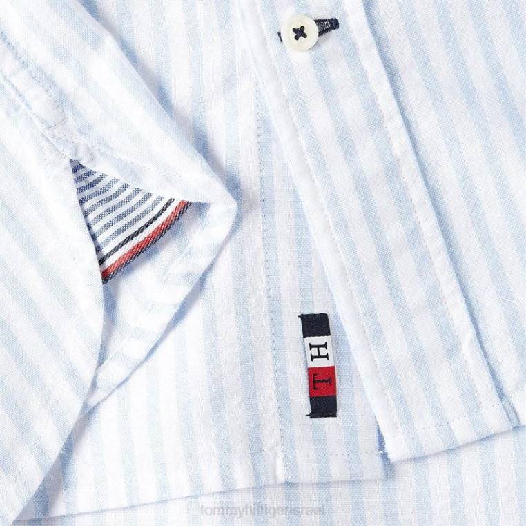 חולצת פסים של אוקספורד NX2019952 כחול רגוע 0a4 Tommy Hilfiger