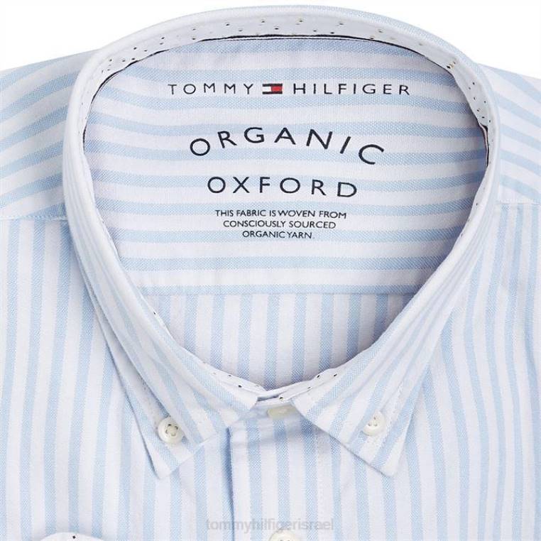 חולצת פסים של אוקספורד NX2019952 כחול רגוע 0a4 Tommy Hilfiger