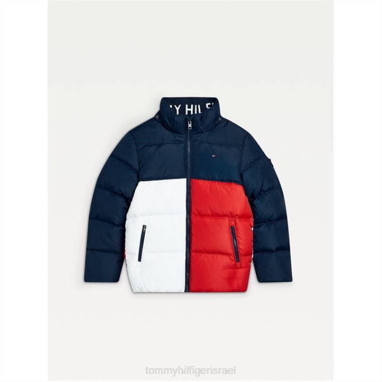 מעיל פוך חיוני NX2019978 קולורבלוק Tommy Hilfiger