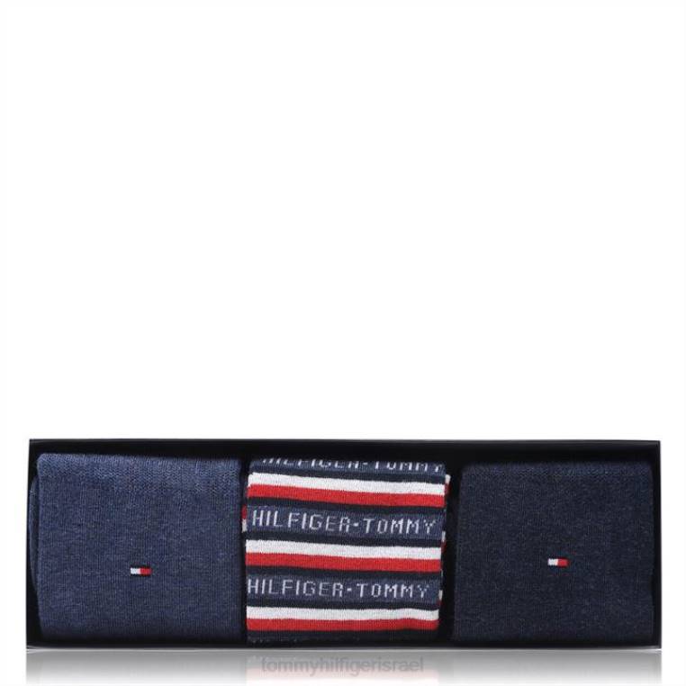 גרבי גברים לוגו מארז מתנה NX2019995 דֵנִים Tommy Hilfiger