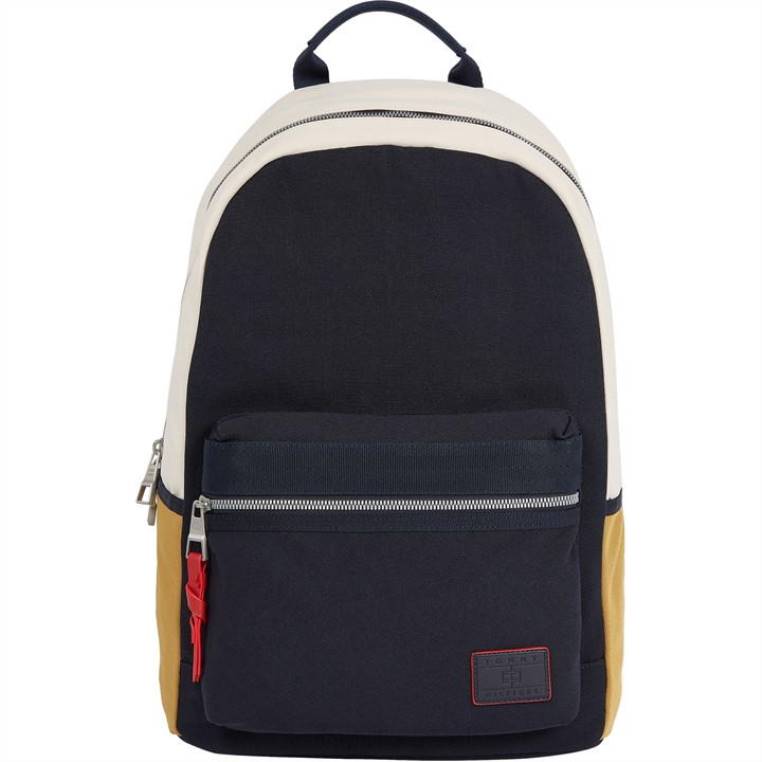 תיק גב עודף NX2020003 צהוב נייבי 0gy Tommy Hilfiger