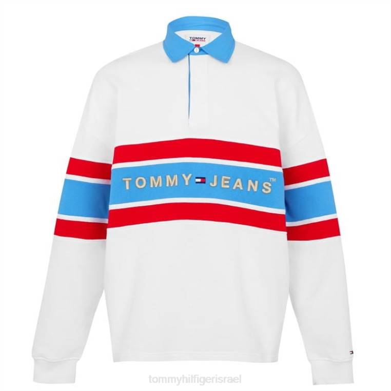 חולצת פולו רוגבי ארכיון NX2020031 לבן ybr Tommy Hilfiger