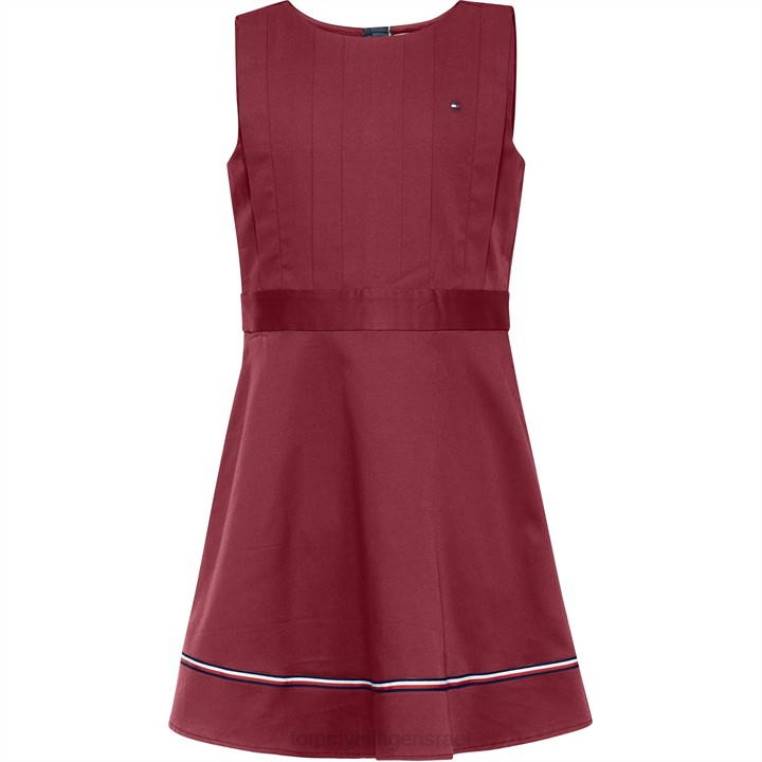 שמלת סריג ג'קארד NX2020037 אָדוֹם Tommy Hilfiger