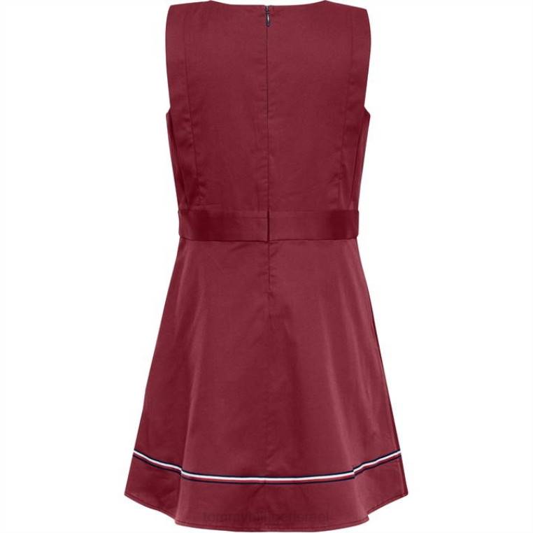 שמלת סריג ג'קארד NX2020037 אָדוֹם Tommy Hilfiger