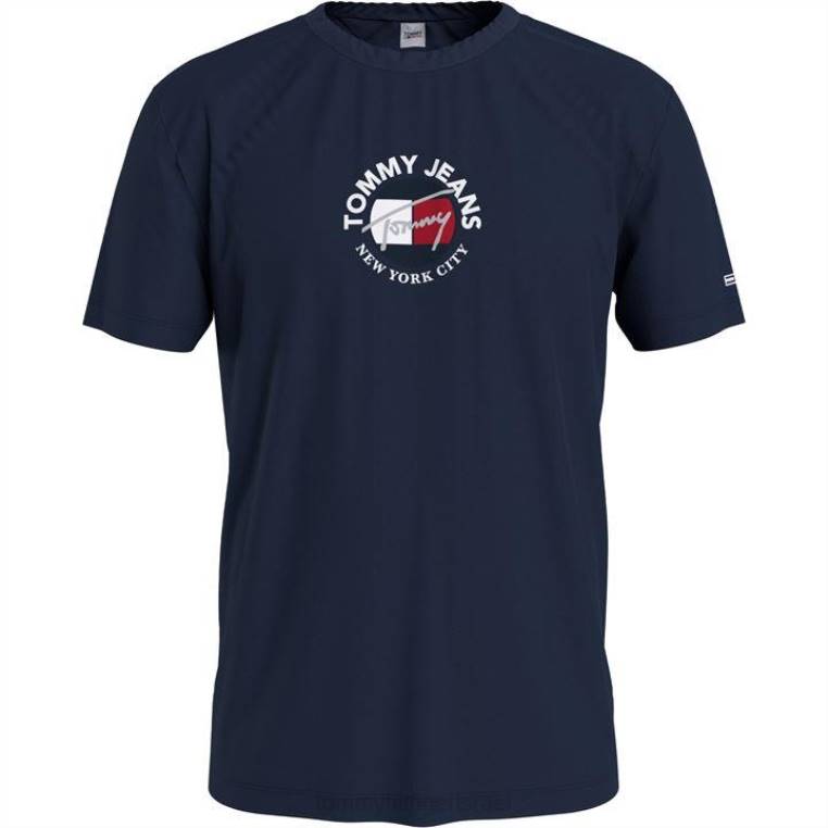 חולצת טי נצחית של טומי ג'ינס NX2020048 חיל הים c87 Tommy Hilfiger