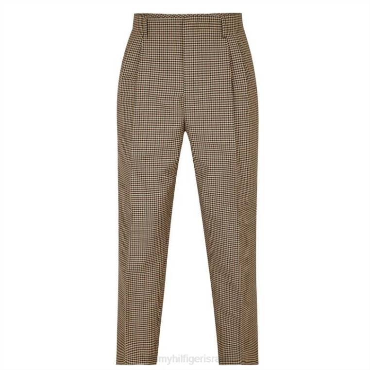 לבדוק מכנסיים רחבים NX2020050 לְהִשְׁתַזֵף Tommy Hilfiger