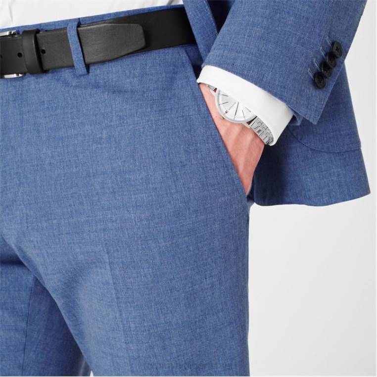 מכנסיים בגזרה דקיקה NX2020073 כְּחוֹל Tommy Hilfiger